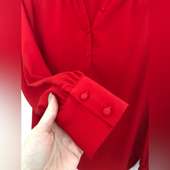 H&M red casual blouse - Picture 2 of 4